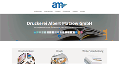 Desktop Screenshot of matzow.de